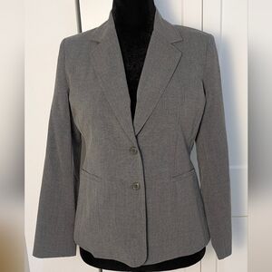 Fashion Bug Gray Lined Fitted Office Career Blazer Suit Jacket Size 6 NEW